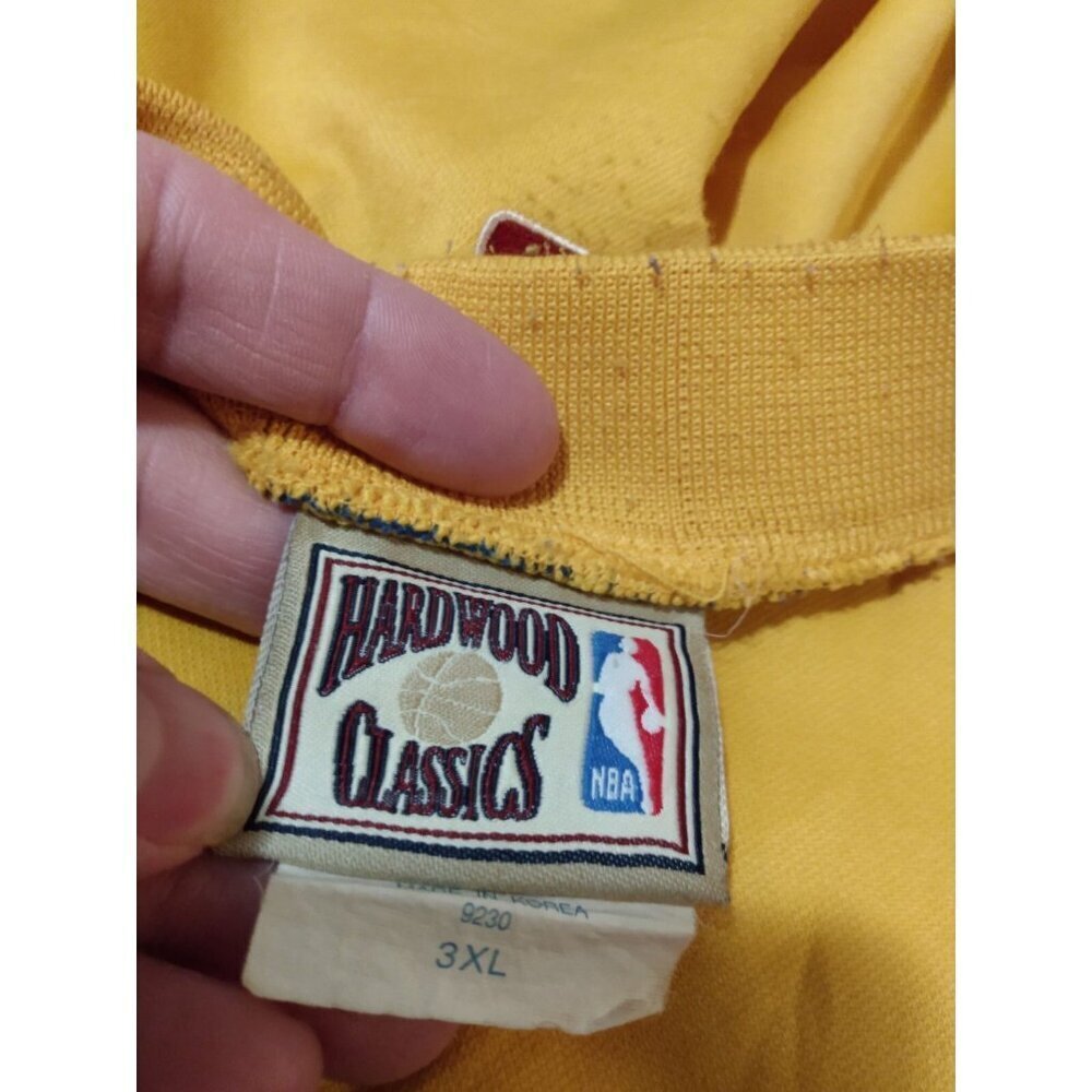 Vintage Majestic Hardwood Classics Golden state Warriors Warm Up Jersey Shirt 3X - Picture 3 of 16